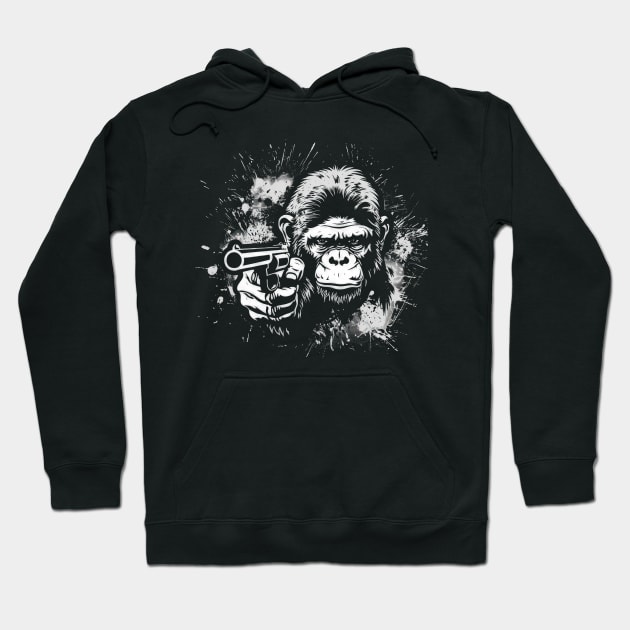 Gorilla Tactics Hoodie by TooplesArt